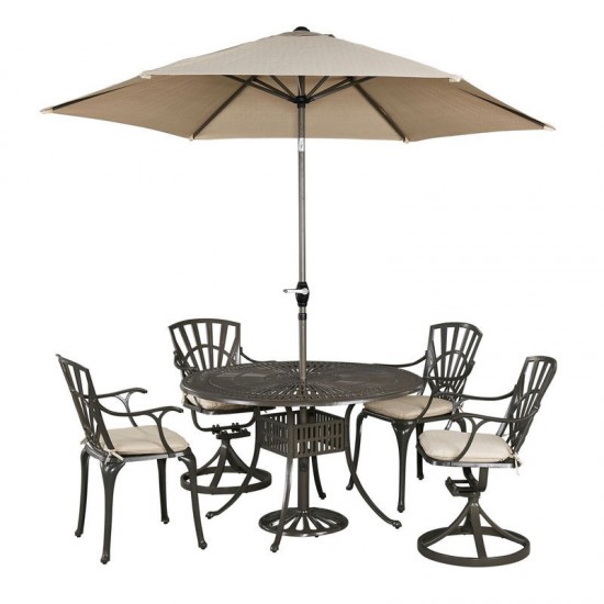 Grenada 6 Piece Outdoor Dining Set by homestyles, 6661-32586C