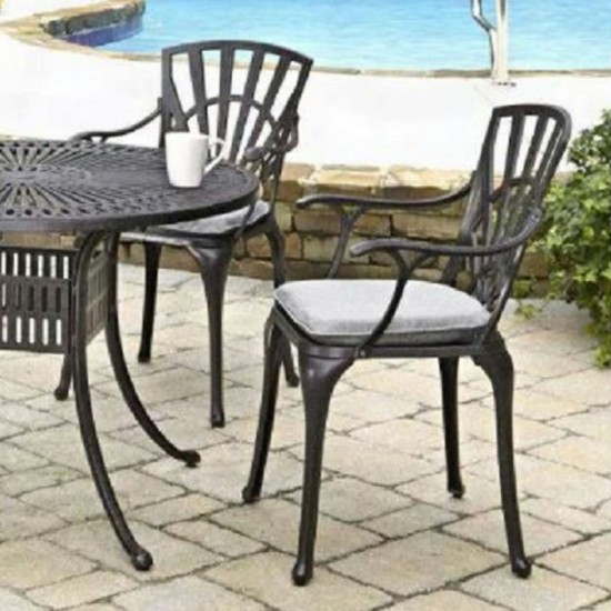 Grenada Outdoor Chair Pair by homestyles, Charcoal