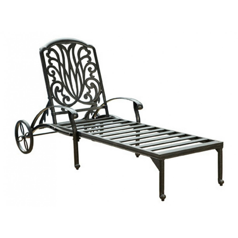 Capri Outdoor Chaise Lounge by homestyles, Charcoal