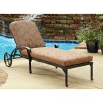 Capri Outdoor Chaise Lounge by homestyles, Charcoal