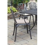 Grenada Outdoor Chair Pair by homestyles, Khaki Gray