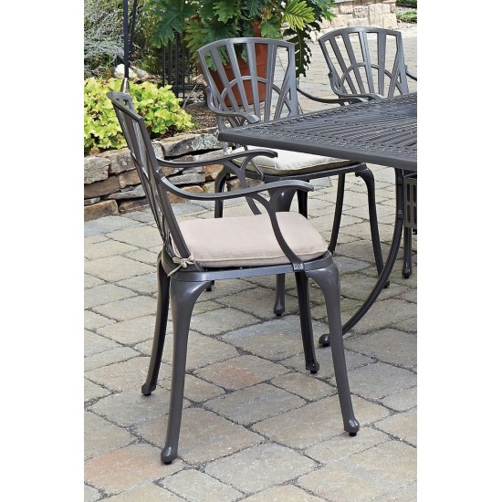 Grenada Outdoor Chair Pair by homestyles, Khaki Gray