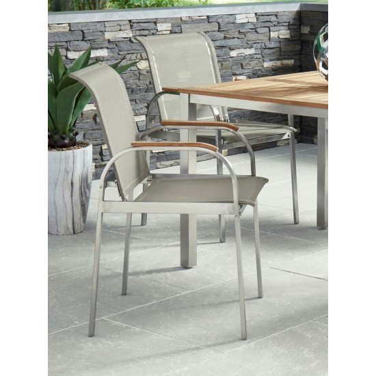 Aruba Outdoor Chair Pair by homestyles, Gray