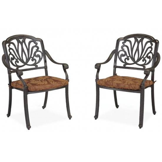 Capri Outdoor Chair Pair by homestyles, Charcoal