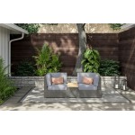 Boca Raton Outdoor Chair Pair and Storage Table by homestyles