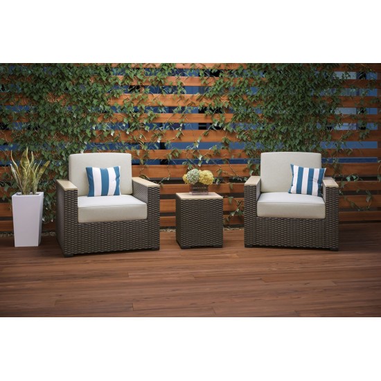 Palm Springs Outdoor Side Table and Arm Chair Pair by homestyles