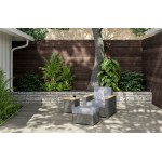 Boca Raton Outdoor Arm Chair, Ottoman and Side Table by homestyles