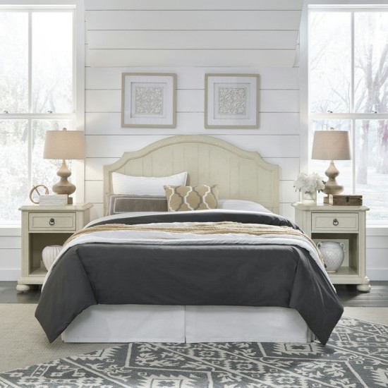 Chambre Queen Headboard and Two Nightstands by homestyles