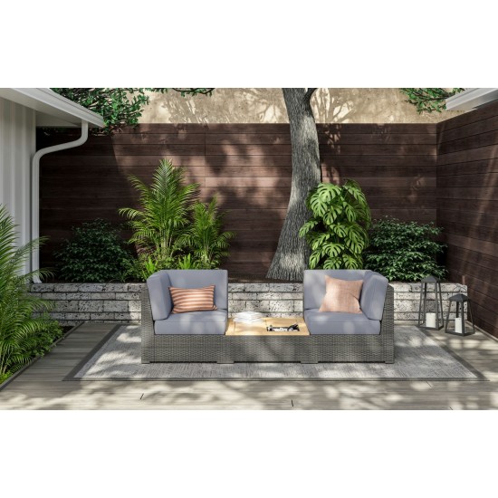 Boca Raton Outdoor Chair Pair and Coffee Table by homestyles