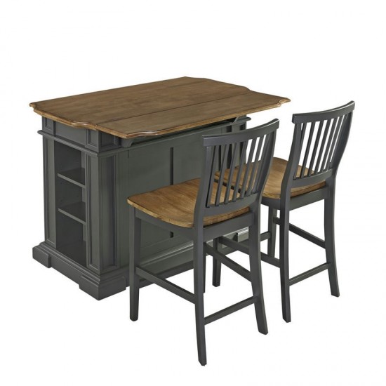 Montauk Kitchen Island Set by homestyles, Gray