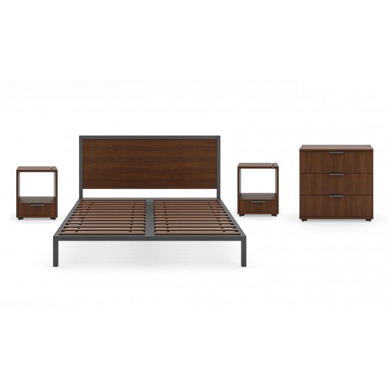 Merge Queen Bed, Two Nightstands and Chest by homestyles