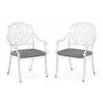 Capri Outdoor Chair Pair by homestyles, White