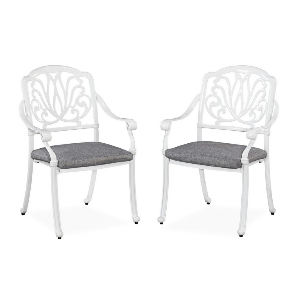 Capri Outdoor Chair Pair by homestyles, White