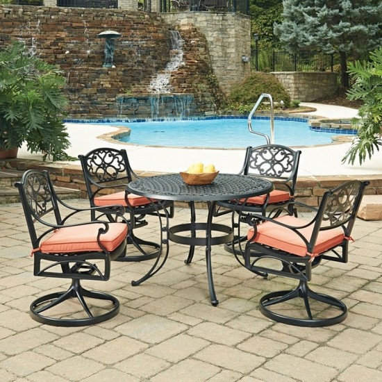 Sanibel 5 Piece Outdoor Dining Set by homestyles, 6654-305C