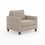 Dylan Armchair and Ottoman by homestyles, Tan