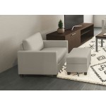 Dylan Armchair and Ottoman by homestyles, Tan