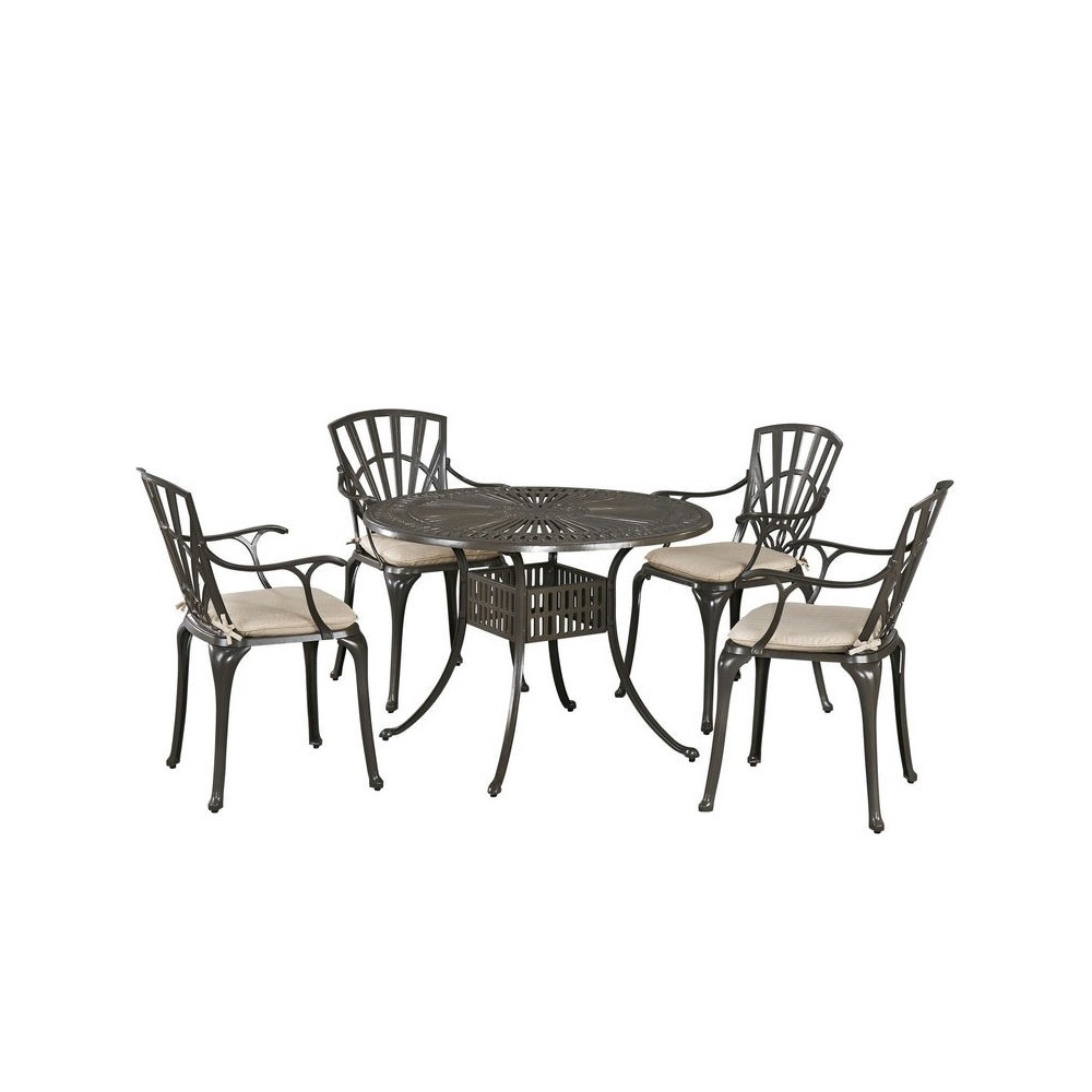 Grenada 5 Piece Outdoor Dining Set by homestyles, 6661-308C