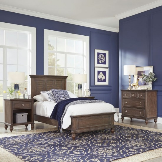 Marie Twin Bed, Nightstand and Chest by homestyles