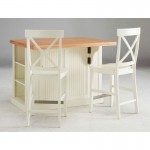 Hartford 3 Piece Kitchen Island Set by homestyles, Off-White