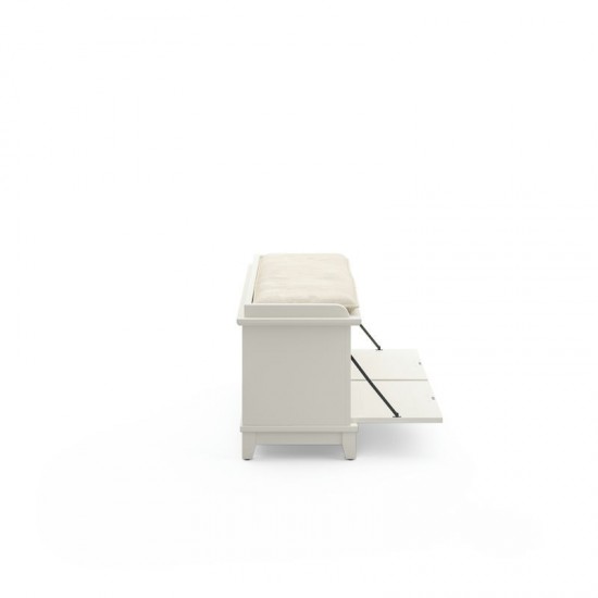 Lloyd Storage Bench by homestyles, Off-White