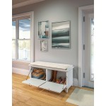 Lloyd Storage Bench by homestyles, Off-White