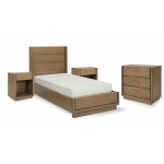 Montecito Twin Bed, Two Nightstands and Chest by homestyles