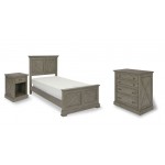 Walker Twin Bed, Nightstand and Chest by homestyles