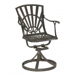 Grenada Outdoor Swivel Rocking Chair by homestyles, Khaki Gray