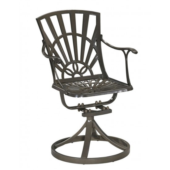 Grenada Outdoor Swivel Rocking Chair by homestyles, Khaki Gray