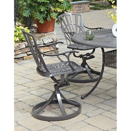 Grenada Outdoor Swivel Rocking Chair by homestyles, Khaki Gray