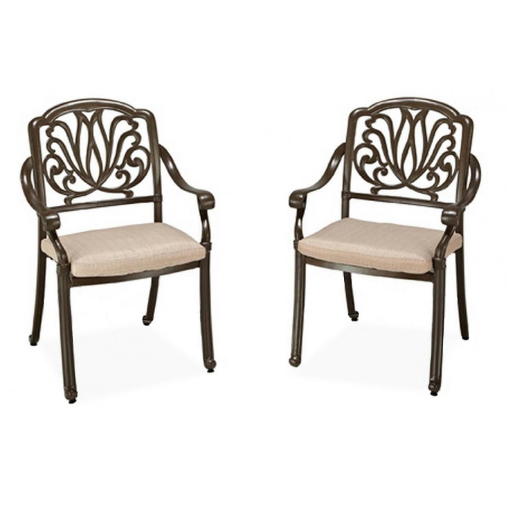 Capri Outdoor Chair Pair by homestyles, Taupe