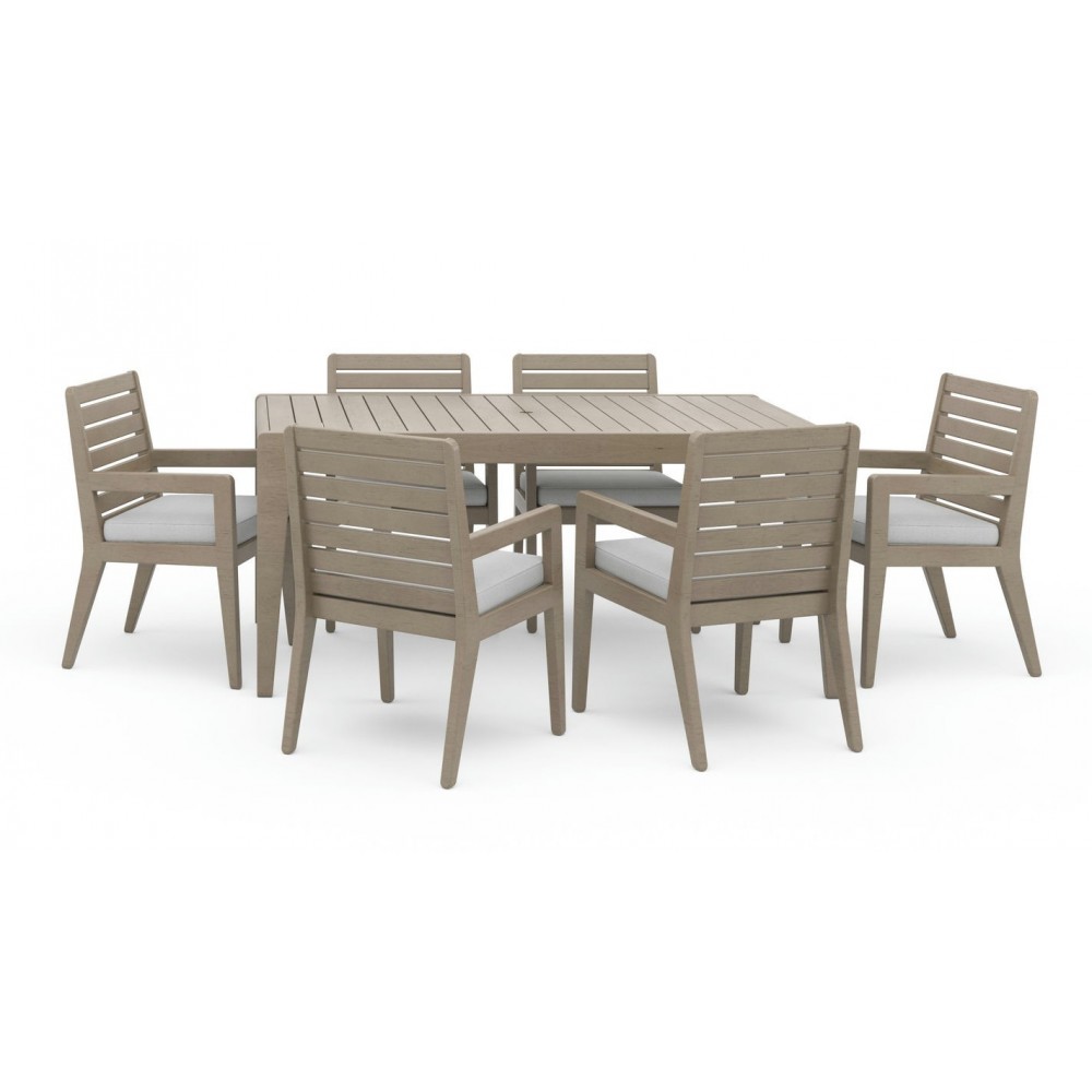 Sustain Outdoor Dining Table and Six Armchairs by homestyles