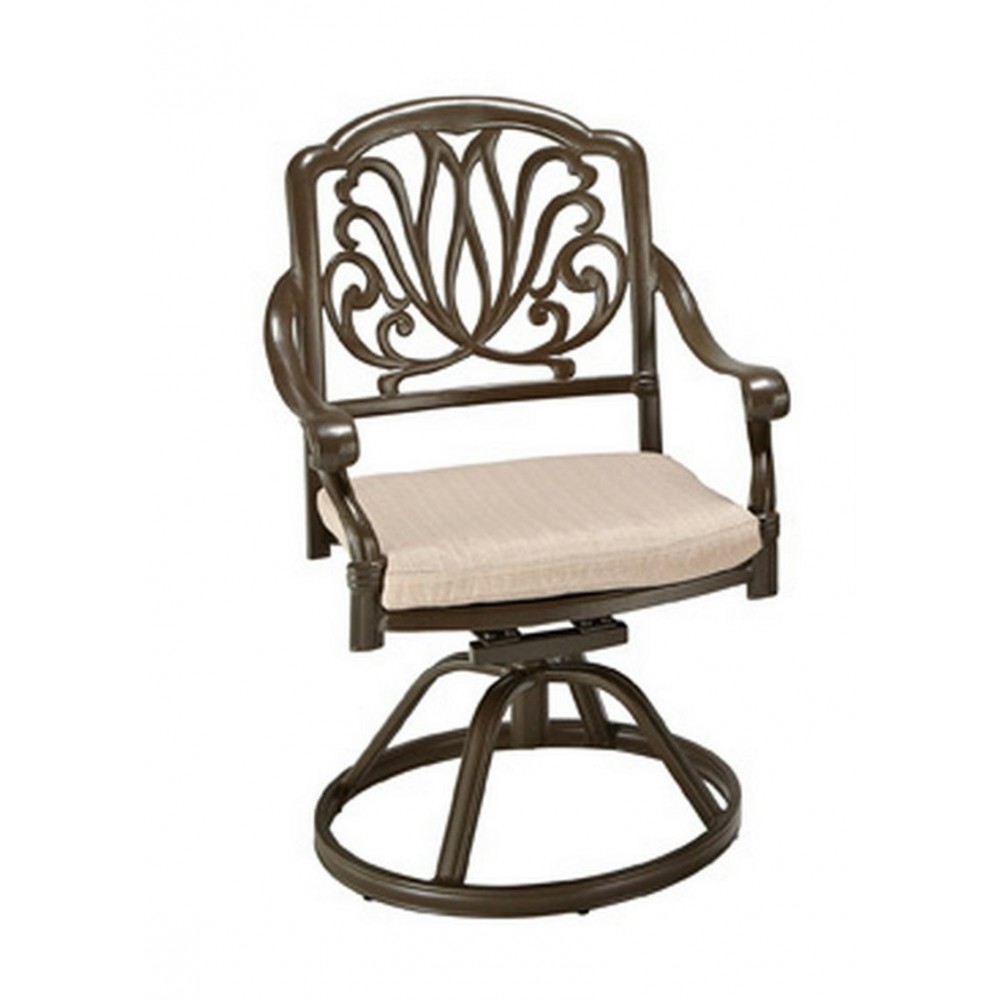 Capri Outdoor Swivel Rocking Chair by homestyles, Taupe