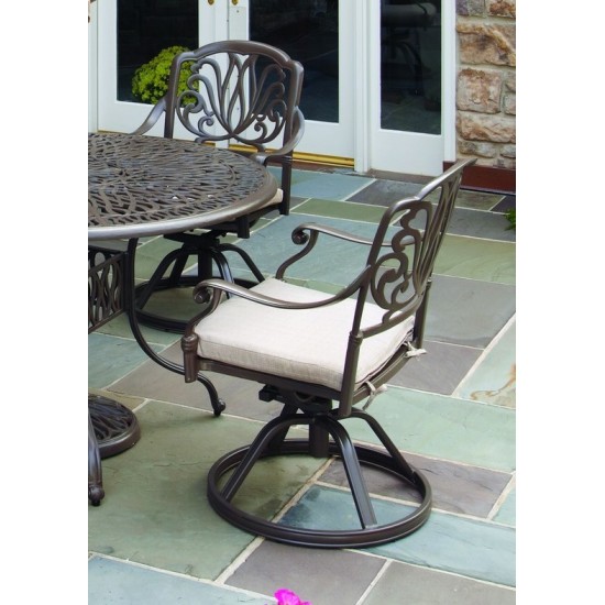 Capri Outdoor Swivel Rocking Chair by homestyles, Taupe