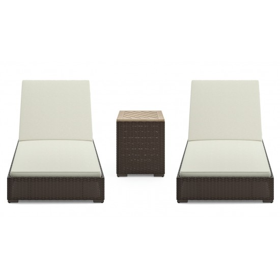 Palm Springs Outdoor Chaise Lounge Pair and Side Table by homestyles