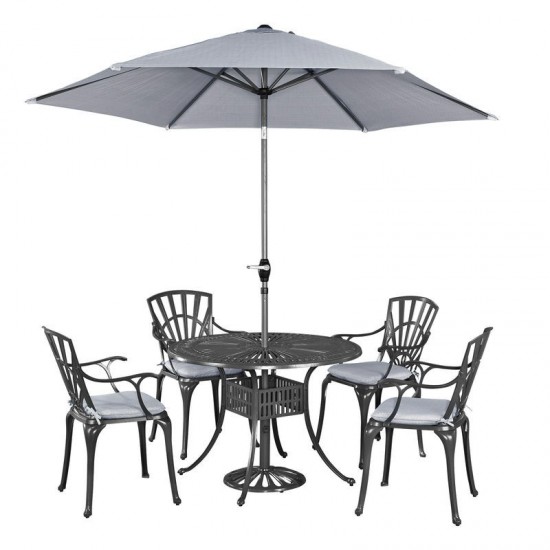 Largo 5 Piece Outdoor Dining Set with Umbrella by homestyles