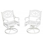 Sanibel Outdoor Swivel Rocking Chair by homestyles, White