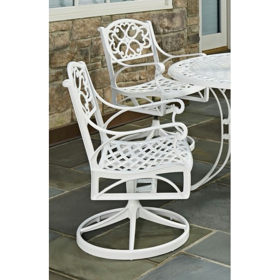 Sanibel Outdoor Swivel Rocking Chair by homestyles, White