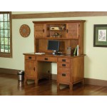 Lloyd Pedestal Desk with Hutch by homestyles