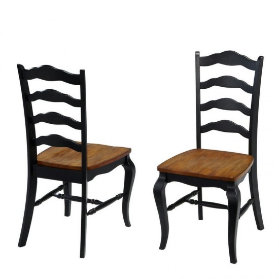 French Countryside Dining Chair Pair by homestyles, Black