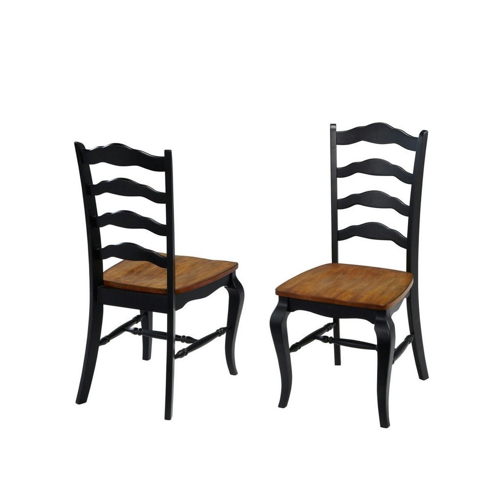 French Countryside Dining Chair Pair by homestyles, Black