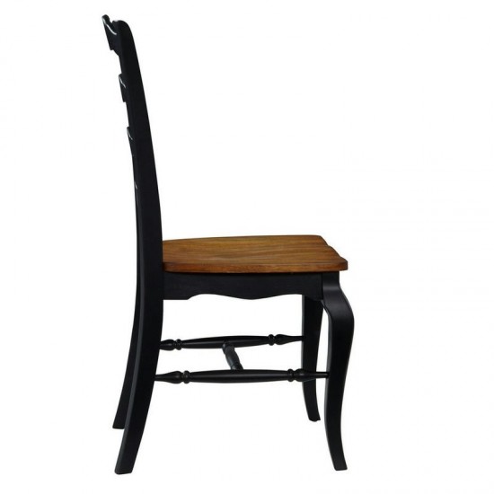 French Countryside Dining Chair Pair by homestyles, Black