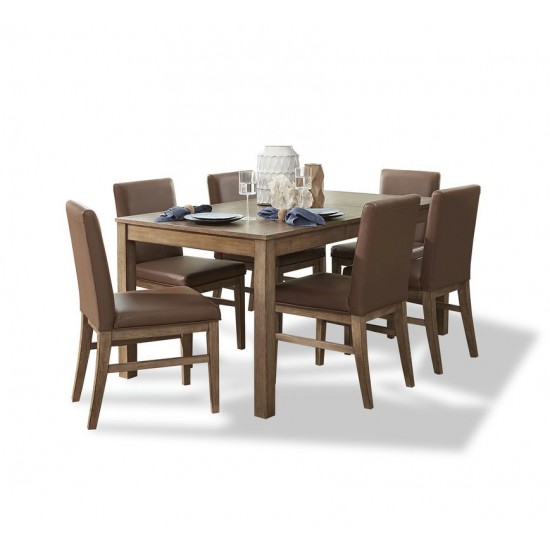 Montecito Dining Table and 6 Upholstered Chairs by homestyles