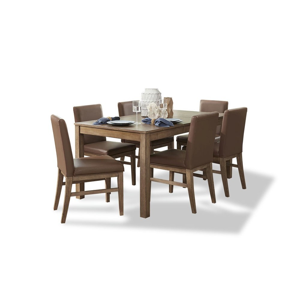 Montecito Dining Table and 6 Upholstered Chairs by homestyles