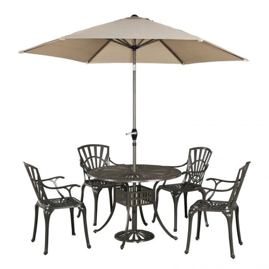 Grenada 6 Piece Outdoor Dining Set by homestyles, 6661-3086