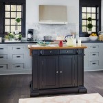 Americana Kitchen Island by homestyles, Black