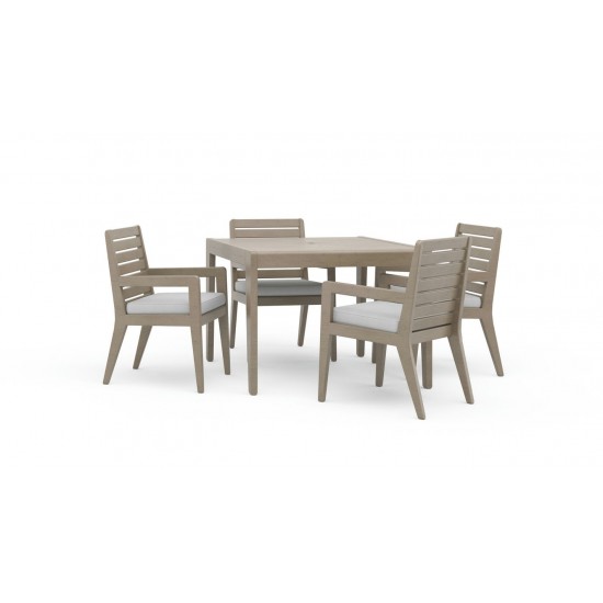 Sustain Outdoor Dining Table and Four Armchairs by homestyles