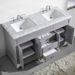 Eviva Elite Princeton 72" Gray Double Sink Bathroom Vanity w/ Double Ogee Edge White Carrara Top