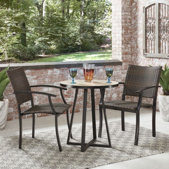 Panama Outdoor Bistro Table by homestyles, Brown