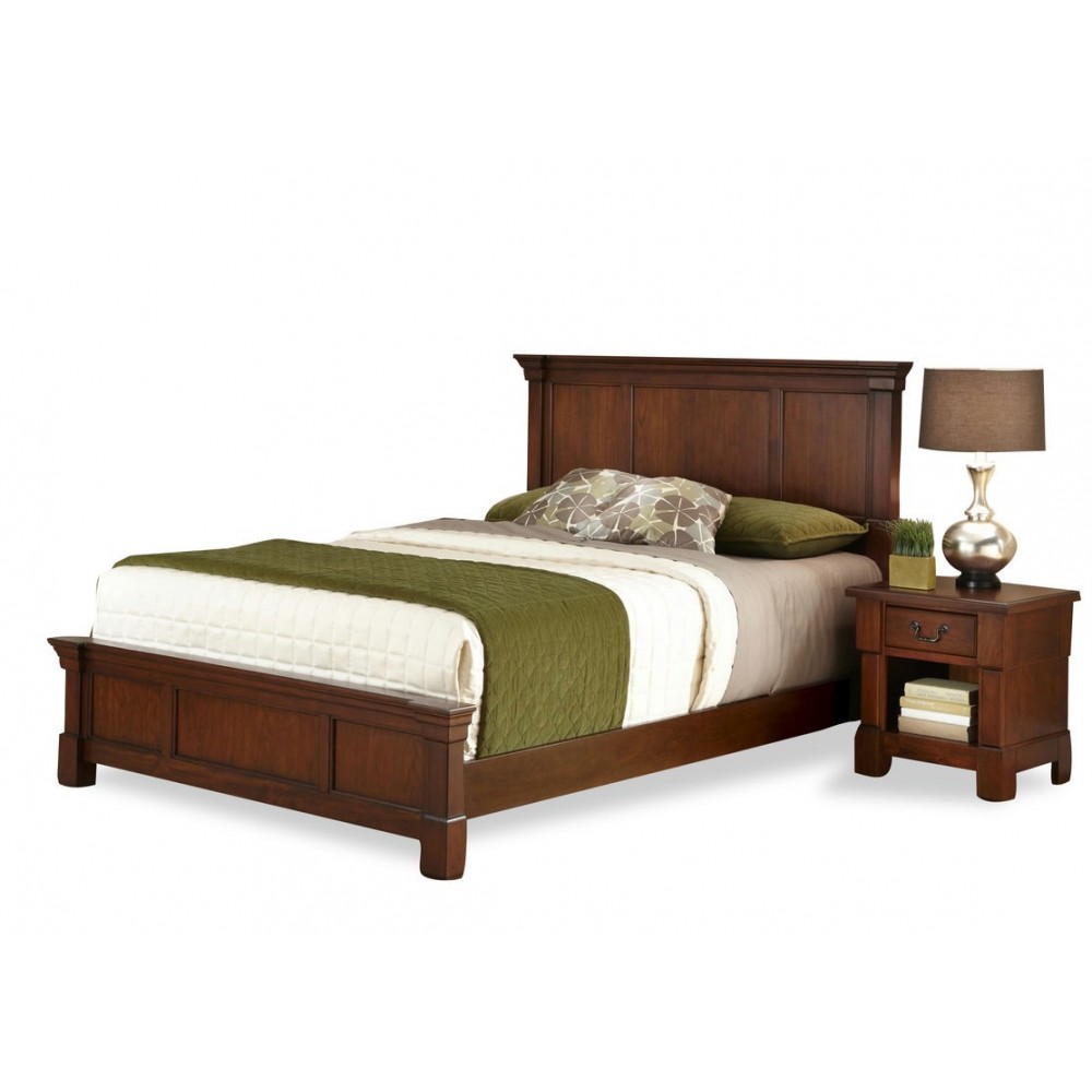 Aspen King Bed and Nightstand by homestyles